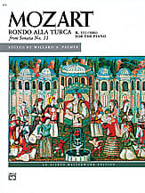 Rondo Alla Turca, K. 331 (330I) piano sheet music cover Thumbnail